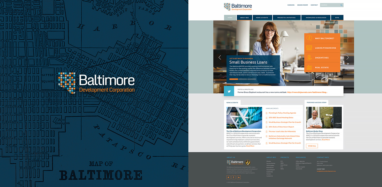 Baltimore Development Corp Branding